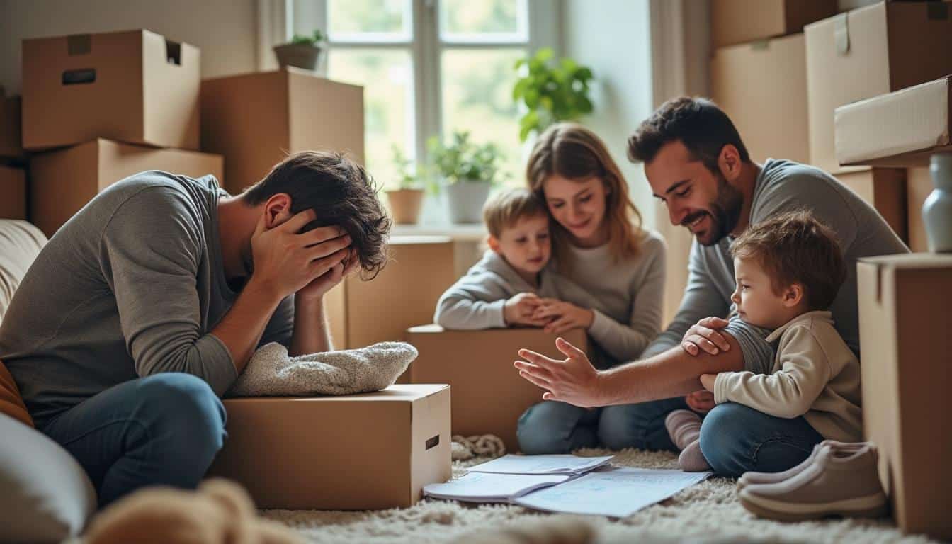 Illustration: Comprendre les causes et les manifestations du stress face au changement de domicile