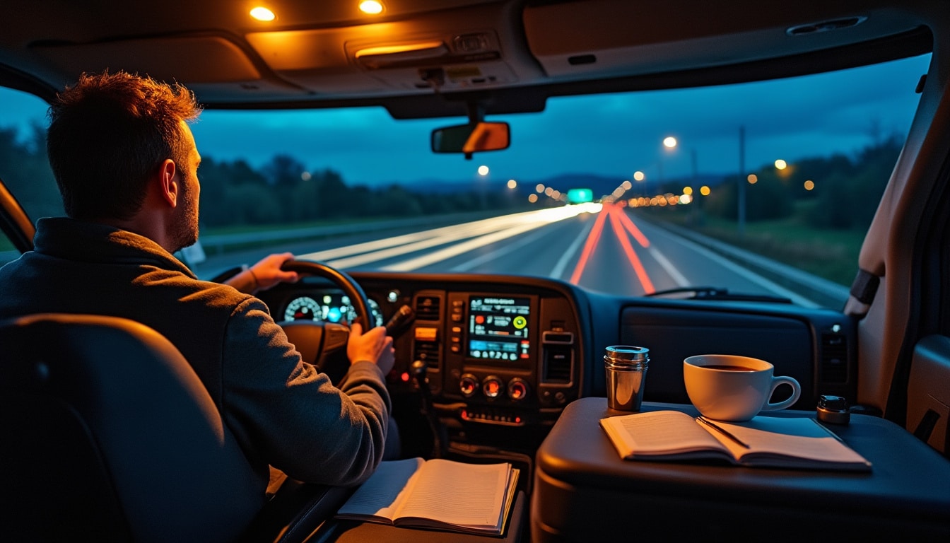 Amplitude du chauffeur routier de nuit : règles et bonnes pratiques